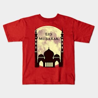 Eid Mubarak Mosque w2t Kids T-Shirt